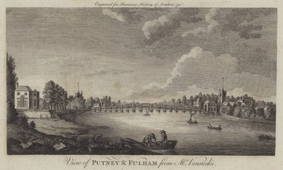 Uitzicht op Putney en Fulham vanaf Mr Vanneck