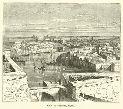 Uitzicht op Valetta, Malta door English School