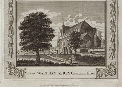 Uitzicht op de Abdijkerk van Waltham door English School