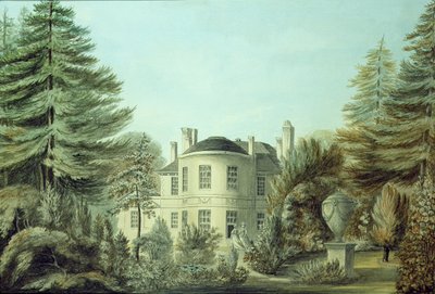 Zicht op een Achttiende-eeuwse Villa, ca. 1790 door English School