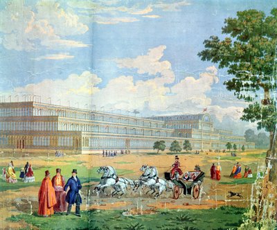 Uitzicht op het Crystal Palace door English School