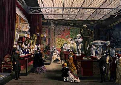 Uitzicht op de Franse sectie van de Grote Tentoonstelling van 1851, uit Dickinson