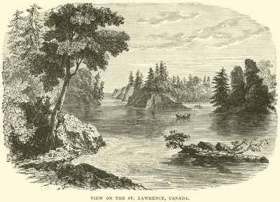 Uitzicht op de St. Lawrence, Canada door English School