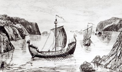 Vikingschepen door English School
