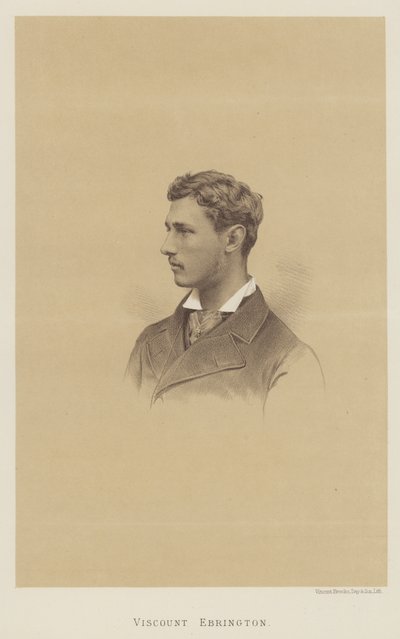 Burggraaf Ebrington (litho) door English School