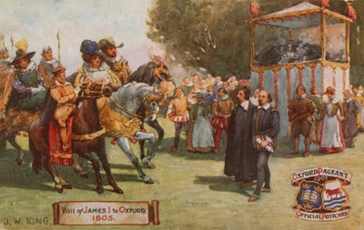 Bezoek van Jacobus I aan Oxford, 1605 door English School