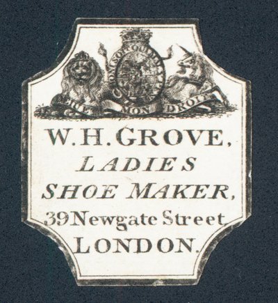 W H Grove, dames schoenmaker door English School
