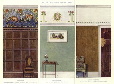 Muurdecoraties voor hoofdruimtes door English School