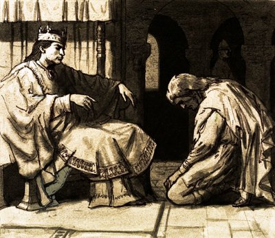 Waltheof ging naar Normandië om gratie te vragen aan koning Willem door English School