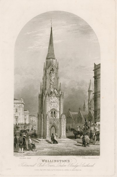 Wellingtons Testimonial Clock Tower, London Bridge, Southwark door English School