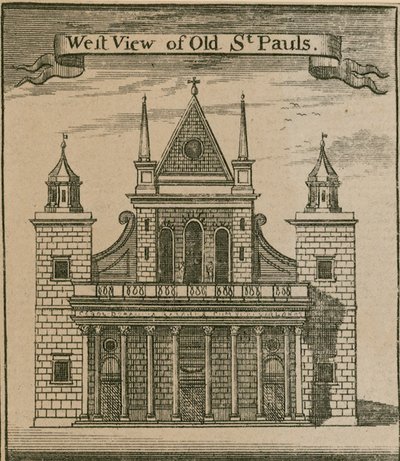 Westelijk aanzicht van de oude St. Paul