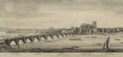 Westminster Bridge, Londen, genomen vanaf Mr Scheves Suikerhuis, tegenover York House door English School