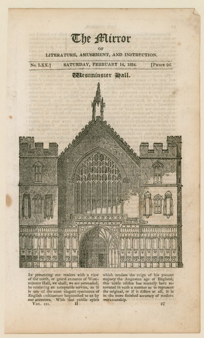 Westminster Hall door English School