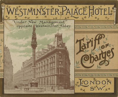 Westminster Palace Hotel Tarieven door English School
