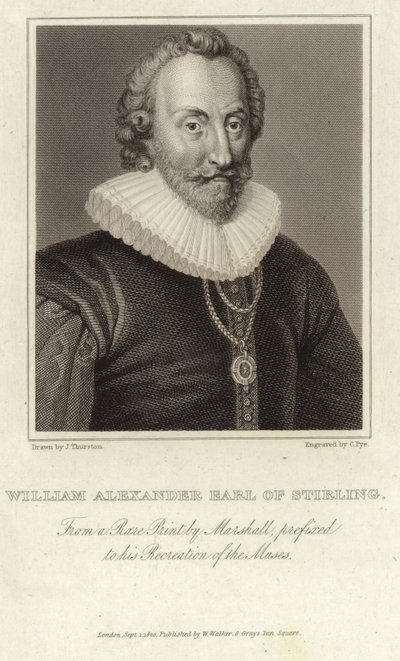 William Alexander, 1e Graaf van Stirling (ca. 1570 - 12 september 1640) door English School