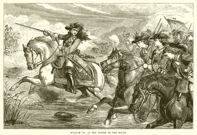 Willem III bij de Slag aan de Boyne door English School