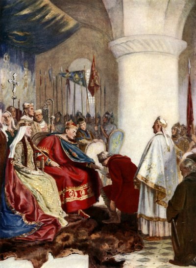 Willem I verleent een charter aan de stad Londen door English School