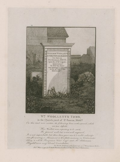 Graf van William Woollett door English School