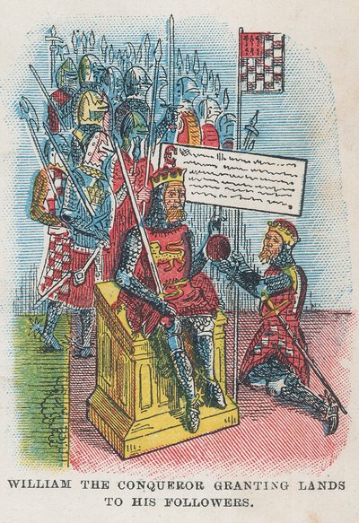 Willem de Veroveraar schenkt land aan zijn volgelingen door English School
