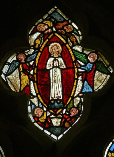 Raam S1 met de Tenhemelopneming van de Maagd Maria door English School