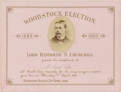 Woodstock verkiezing 1880 door English School