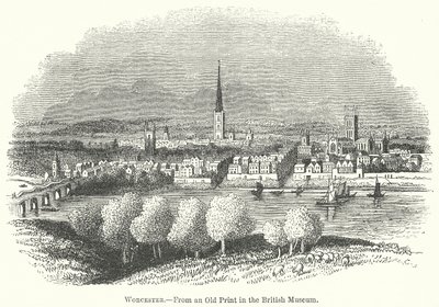 Worcester (gravure) door English School