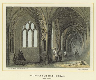 Worcester Kathedraal, de kloosters door English School