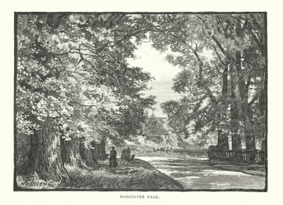 Worcester Park (gravure) door English School
