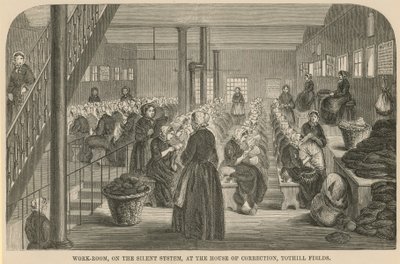 Werkruimte in het Tothill Fields House of Correction door English School