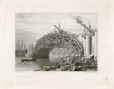 Werken, Strand Brug (d.w.z. Waterloo Brug), Londen door English School