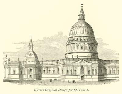 Wrens Originele Ontwerp voor St Pauls door English School