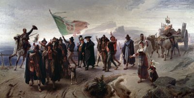 Risorgimento: Annexatie van de Abruzzen aan het verenigde Italië in 1861 door Enrico Gamba
