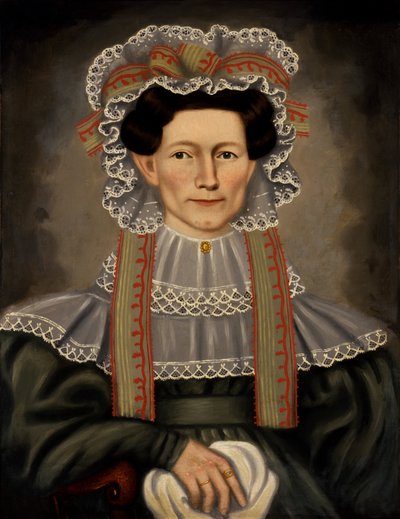 Dame van Squire Williams Huis door Erastus Salisbury Field