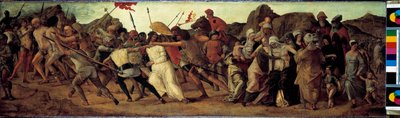 Op weg naar de Calvarieberg Schilderij door Ercole de