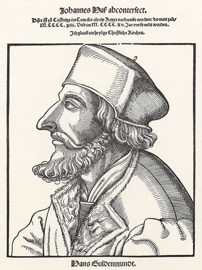 Jan Hus door Erhard Schon