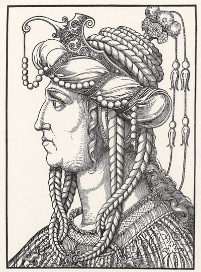 Portret van de vrouw van Suleiman de Grote door Erhard Schon