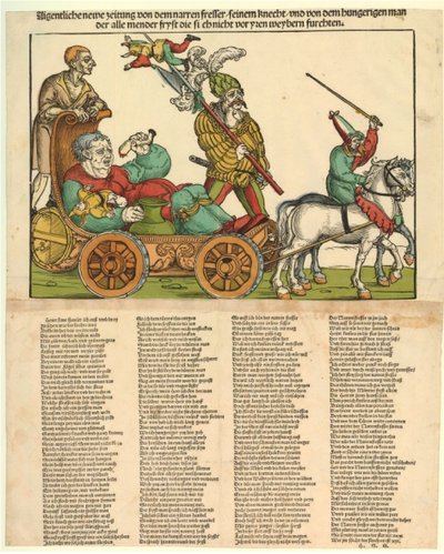 Aigentliche newe zeitung von dem narren fresser door Erhard Schon