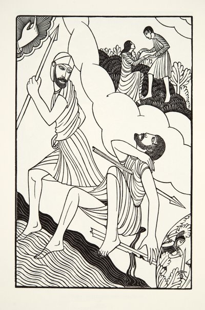 De Dood van Troilus door Eric Gill