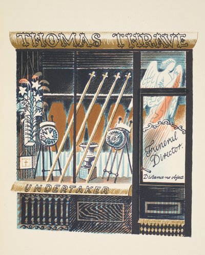 Begrafenisondernemer, illustratie uit 
