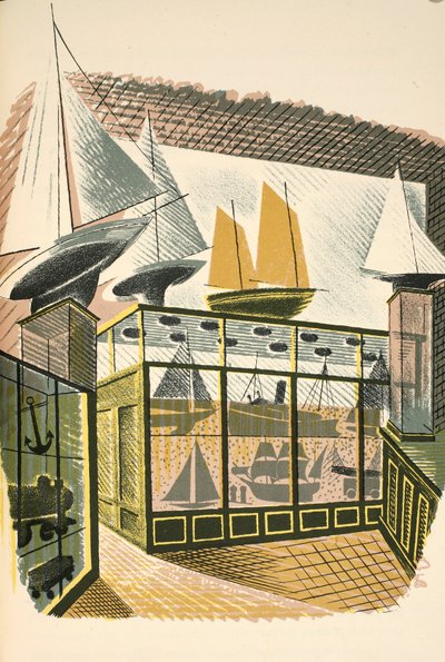 Modelschepen en treinen, illustratie uit 