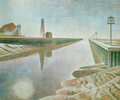 Rye Haven, 1938 door Eric Ravilious