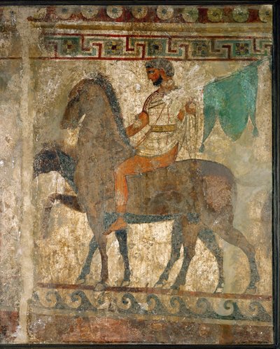 Een ruiter in een stoet door Erich Lessing