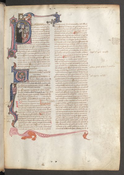 Volledige pagina: tekst en geschiedkundige initialen door Erich Lessing