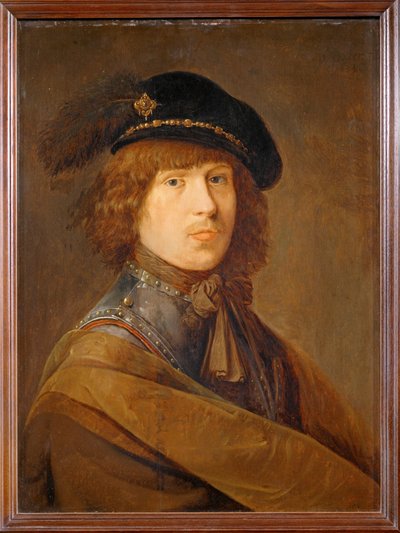 Portret van de kunstenaar in kuras ... door Erich Lessing