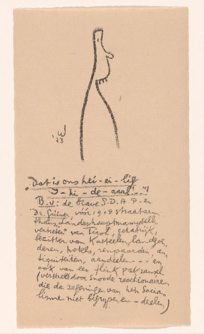 Karikaturale figuur door Erich Wichmann
