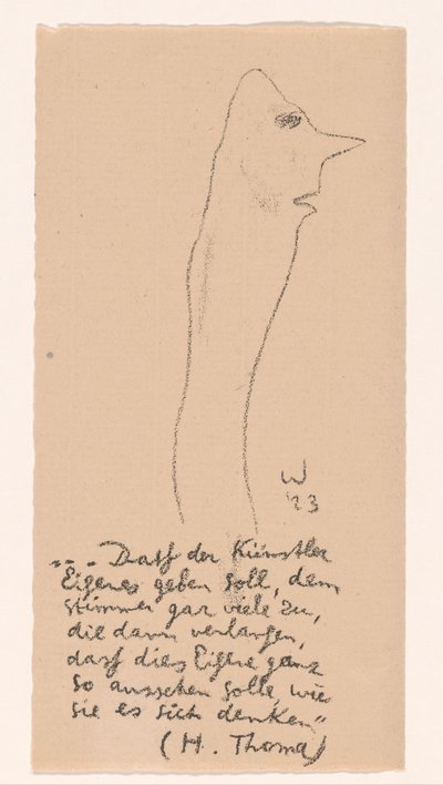 Karikaturale figuur door Erich Wichmann