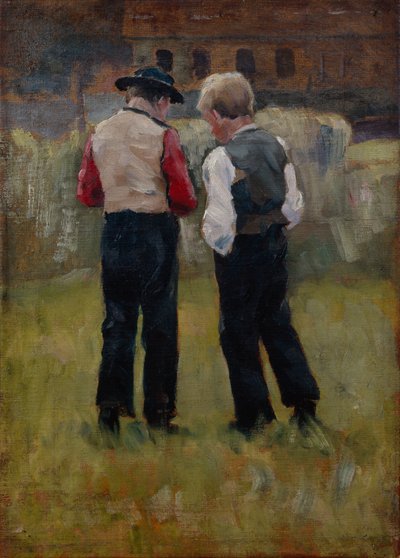 Twee jongens door Erik Theodor Werenskiold