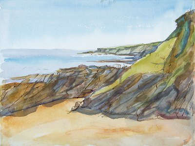 Rotsachtige Strand op de Roseland door Erin Townsend
