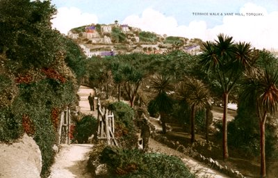 Terrace Walk en Vane Hill, Torquay, Devon, begin 20e eeuw door Ern Bishop