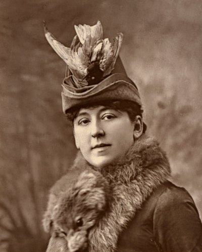 Amy Roselle, Britse actrice, 1887 door Ernest Barraud